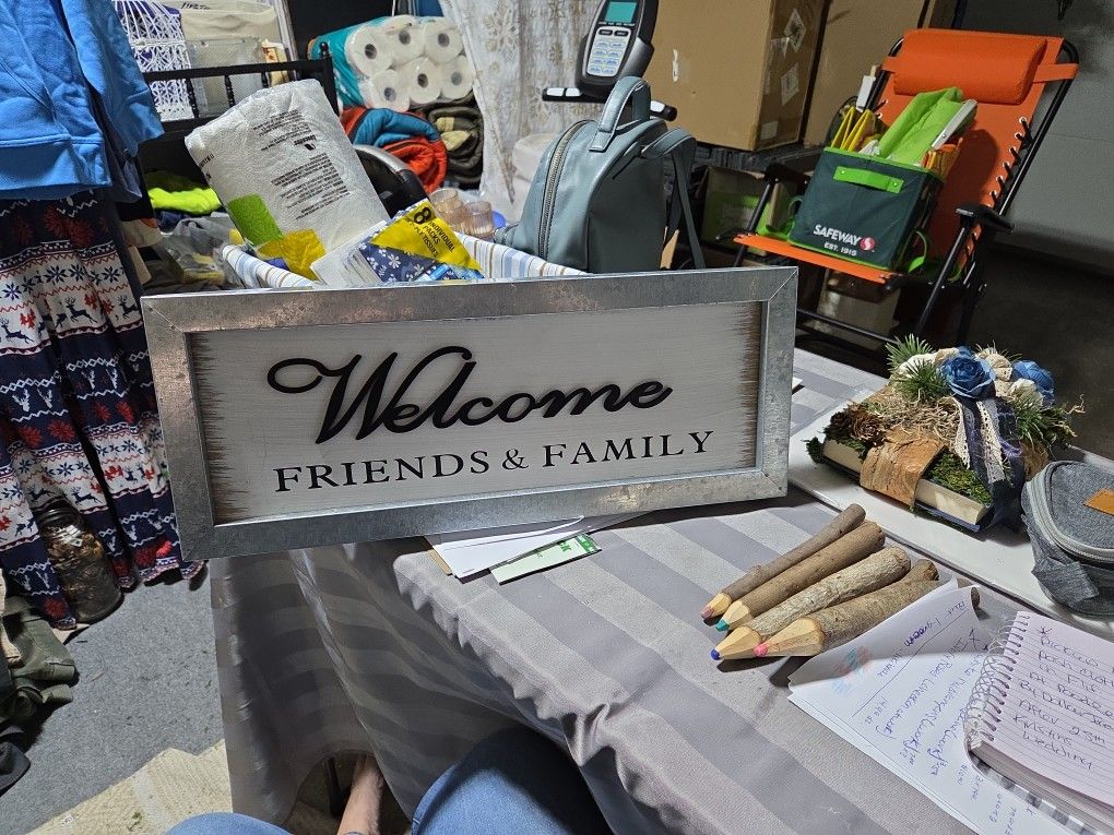 NEW GALVANIZED SIGN