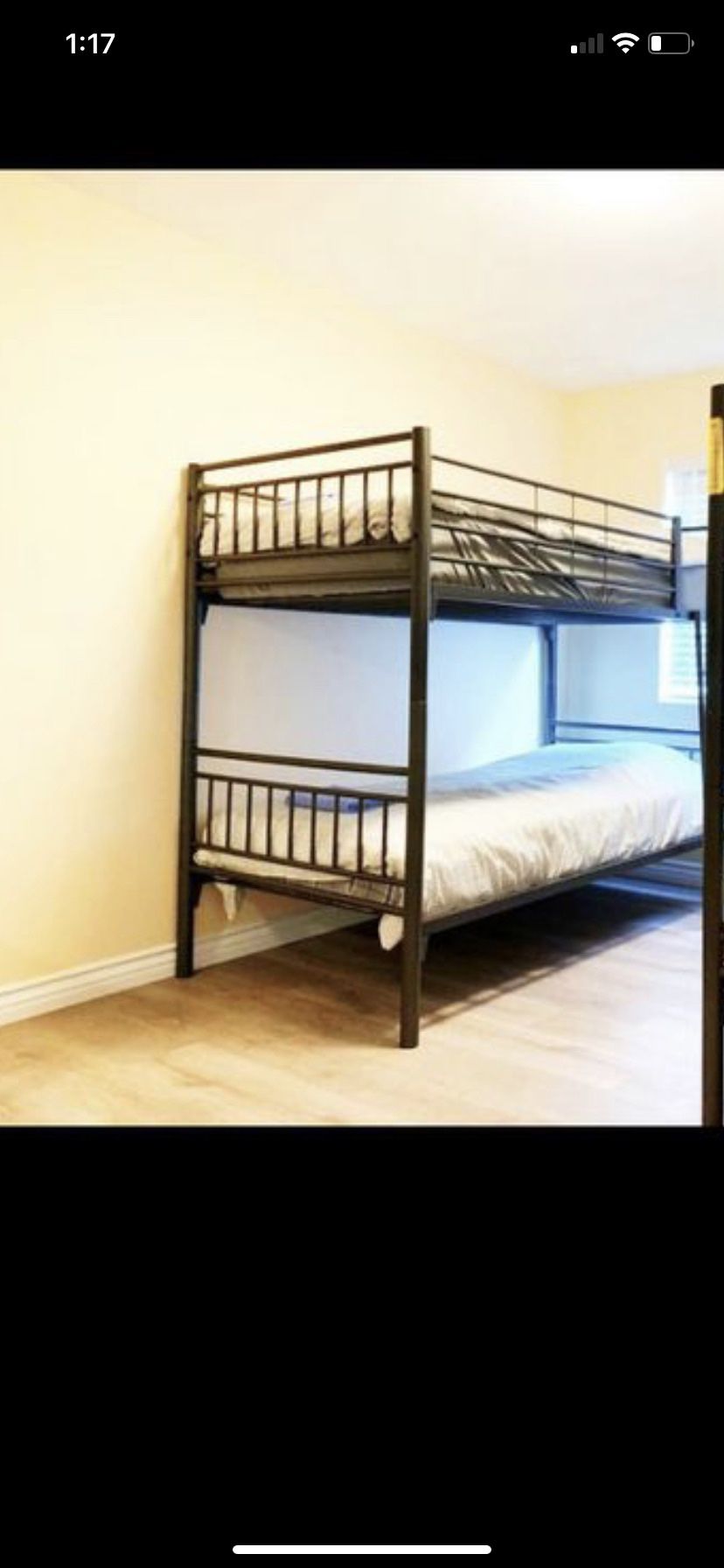 One Bunk Bed Without Mattress(Twin Size)