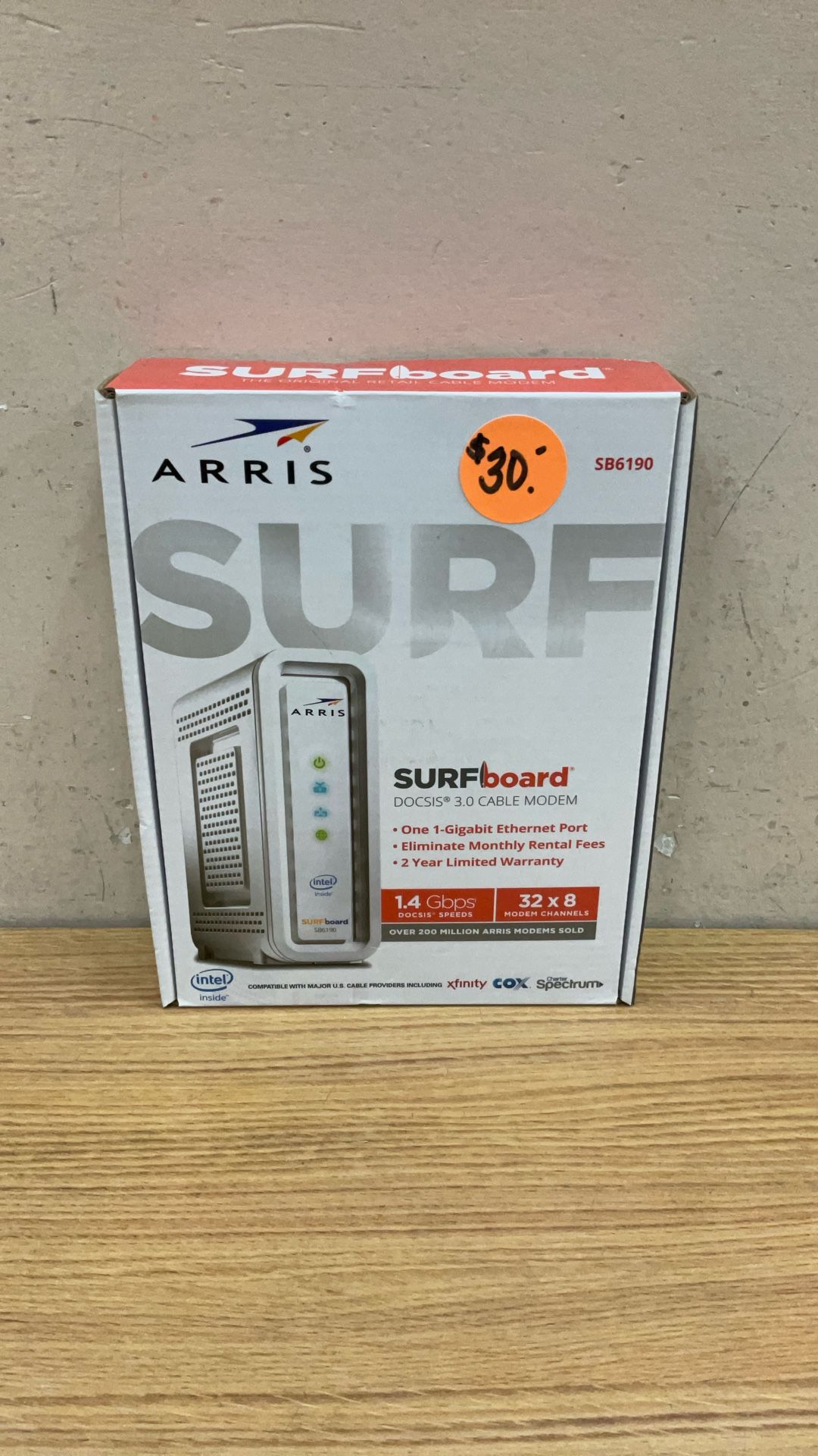 ARRIS SB6190 SURF BOARD DOCSIS 3.0 CABLE MODEM.