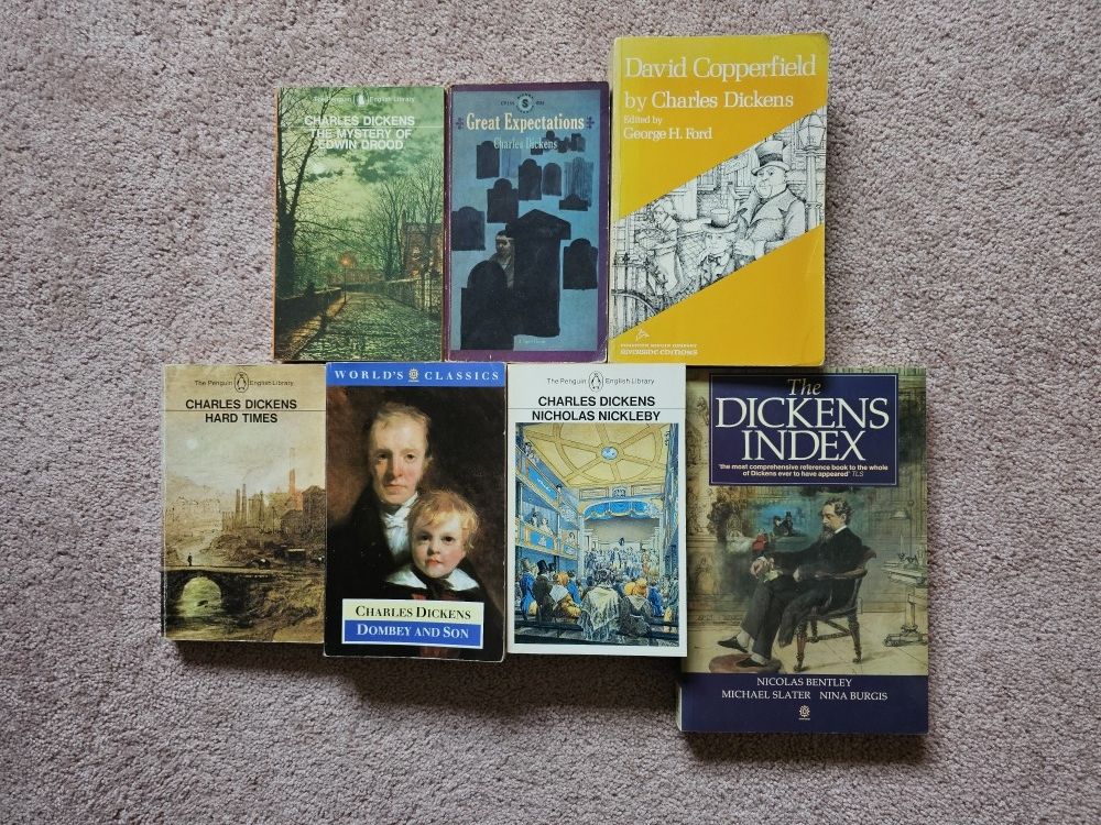 6 Charles Dickens novels & The Dickens Index