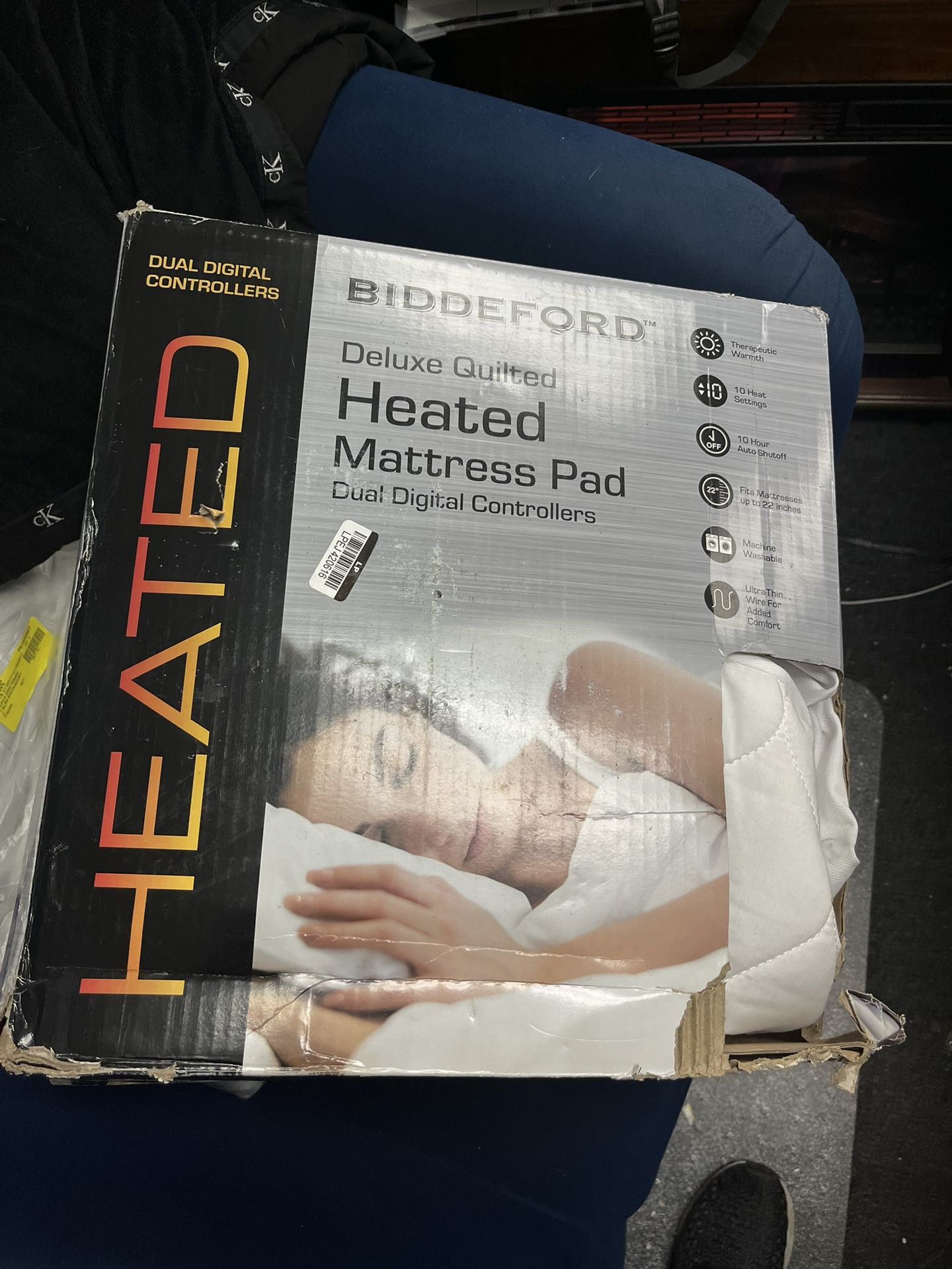 BRAND NEW - Biddeford - Quilted Heated Electric Mattress Pad - Twin