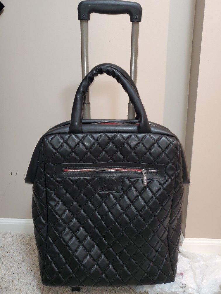 Leather Black Travel Bag