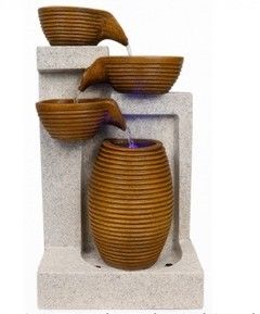 Fuente de Cuencos Escalonados con Jarrón – Mayoreo $47