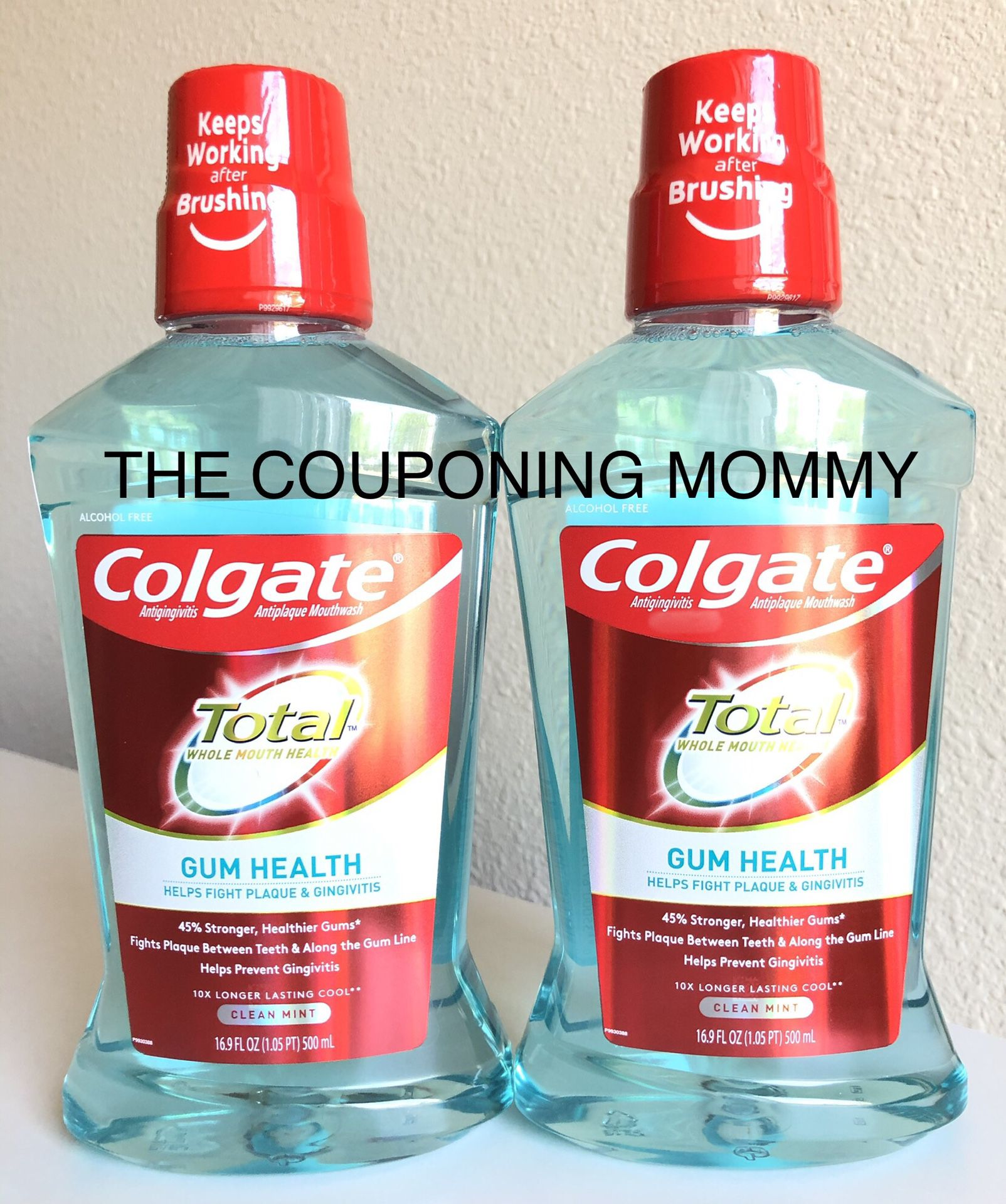 Oral Care Bundle w/ Colgate Total Gum Health Mouthwash (( 2 bottles ))