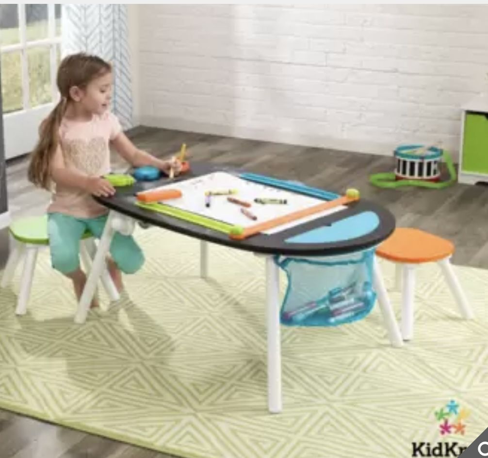 KidKraft Chalkboard Art Table With 2 Stools