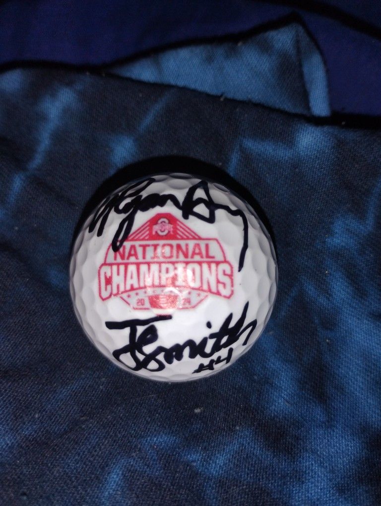 Ryan Day Jeremiah Smith Signed Autograph National Championship Golf Balls Auto 