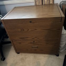 wood Mobile File Cabinet 