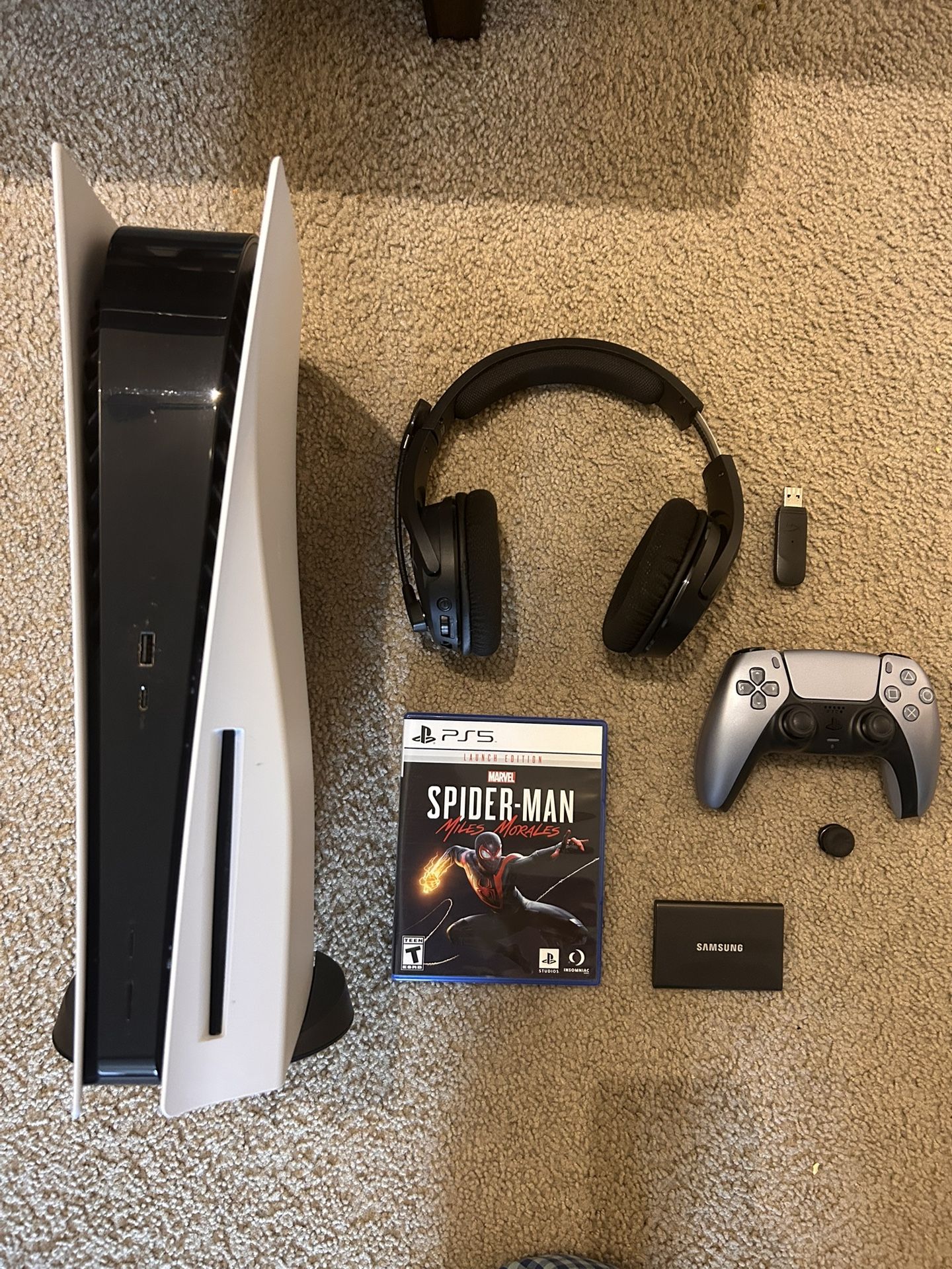 PS5 Disc Edition + Spider-Man + Headset + SSD – $500 (Bundle Deal)