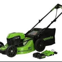Greenworks POWERALL 21" 24V 5Ah Cordless Brushless Self-Propelled Mower Kit