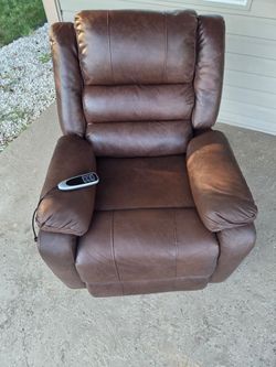 Brown Leather Recliner