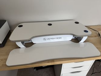 Versa Electric Standing Desk Converter with USB Charging