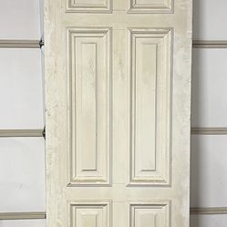 Two Matching 95” Rustic Solid Wood Doors