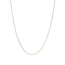 Ladies 10k Yellow Gold 22-inch Box Link Necklace 11060588
