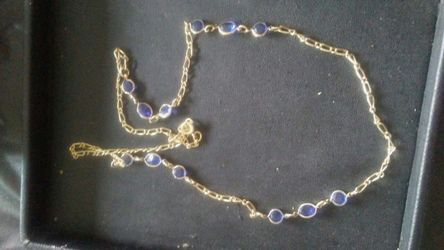 Brilliant Blue and Gold Chain