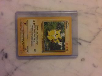 Pikachu Pokémon Original Card