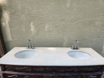 Double Sink MARBLE counter Top