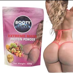 BOOTY CURVE Herbal Mass Protein Powder 400G. Maca Powder For Boost Buttock