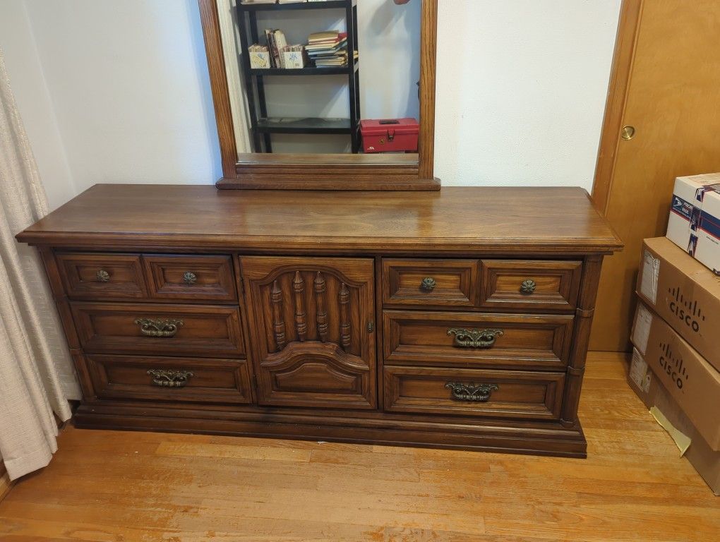 Mid Century Wooden Bedroom Set