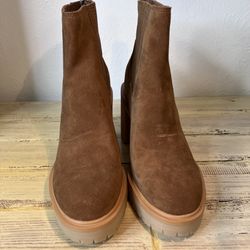 Dolce Vita Caster H2O Waterproof Brown Heel Bootie Size:10 NWOT