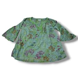 Vintage Goa Top Size Large Women's Blouse Tunic Embroidered Bohemian Boho Blouse Women's Top Oversized Measurements In Description 