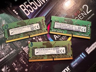 8GB’s DDR4 SODIMM 2666 & 3200