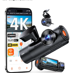 Vantrue N4 Pro S 4K 3 Channel Dash Cam w/Triple STARVIS 2, 4K+1080P+2.5K Front Inside Rear Dash Camera, 4+2.5K Dual Channel, HDR IR Night Vision, Voic