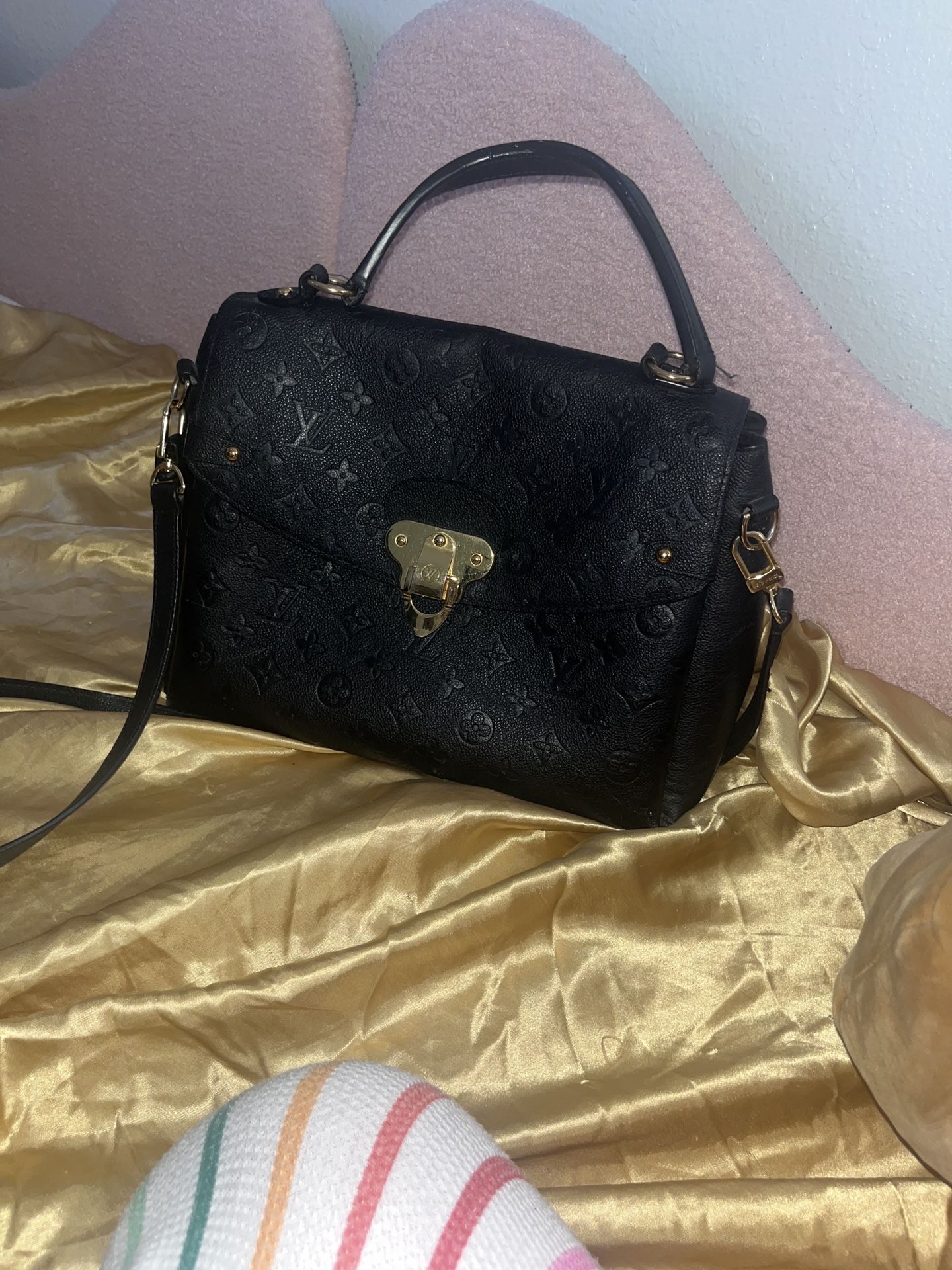 Louis Vuitton Georges Handbag Monogram Empreinte Leather MM