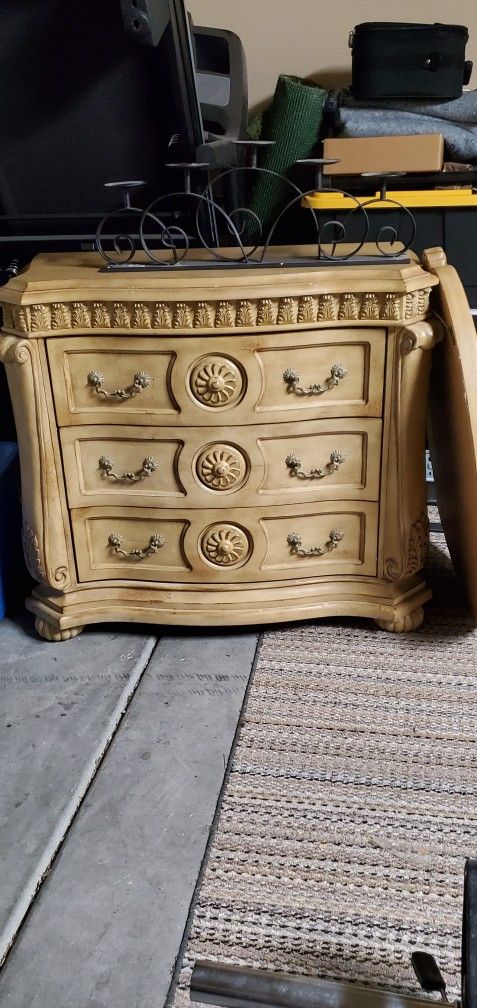 Dresser, Night Stand and Mirror