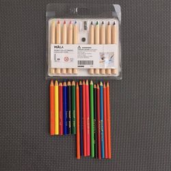 Ikea Mala Watercolor Pencils NIP plus some Crayola Color Pencils