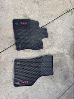 Front rubber mats for gti