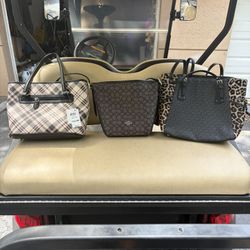 Coach ,Michael Kors And Saffiano Purses All 3 For 100 Dollars 