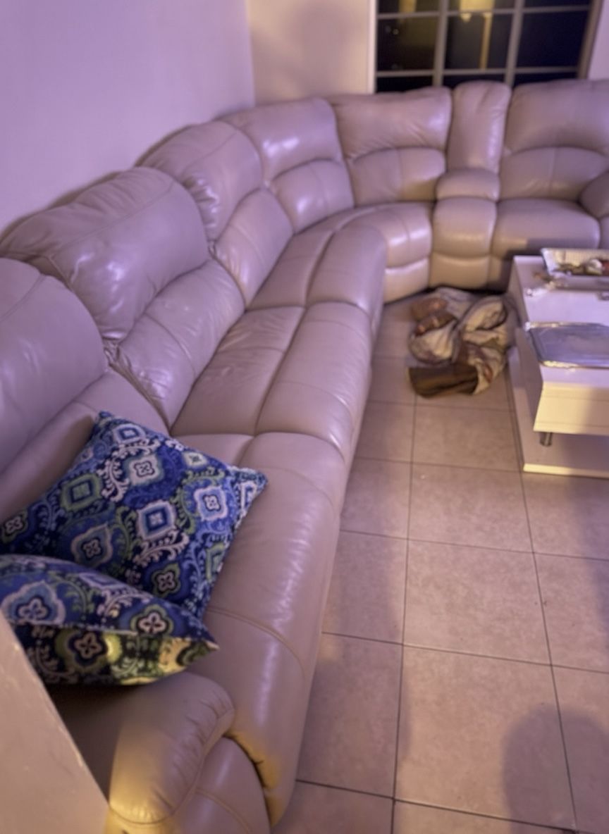 Leather Sectional