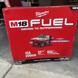 M18 Milwaukee Table Saw W/ Stand