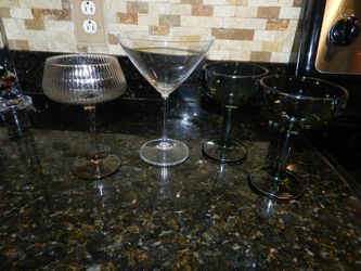 Martini Cocktail Glasses Set of 4