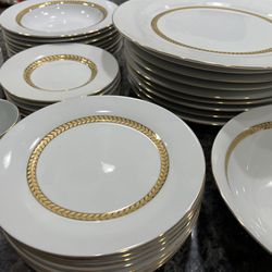 Farberware Porcelain Gold Calais China Set