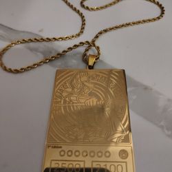 First Edition Dark Magician 18K Gold-plated Pendant, Ghost Rare