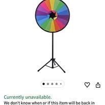 36” Spinning Prize Wheel — Event / Promo / Raffle Game (New in Box)