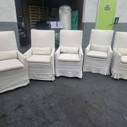5 Restoration Hardware Chairs 