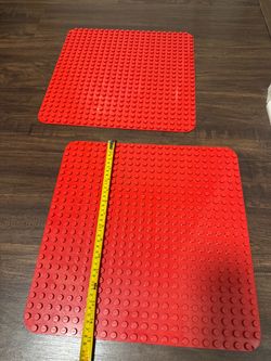 Red LEGO Duplo Baseplates Set of 2