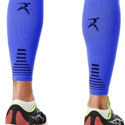 NEW! Rymora Calf Compression Sleeves (Blue - Size Large)