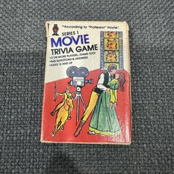 Vintage 1984 Series 1 Movie Trivia Game 54 Cards