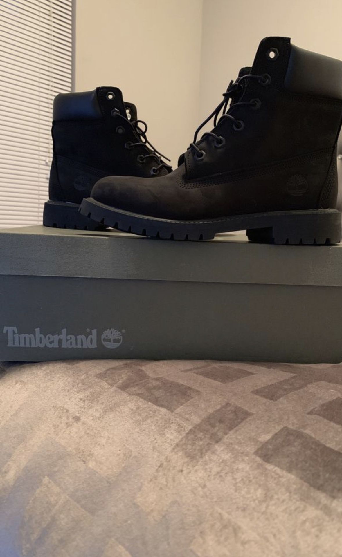 Black Timberland boots