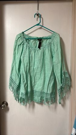 Mint green blouse