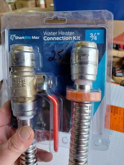 Sharkbite 3/4" water heater hose connection kit