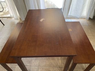 Table with two benches
