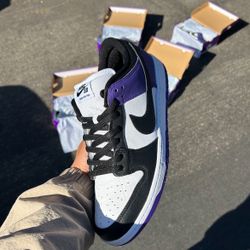 Nike Purple Sb Court purple Dunk sz 10 DS 