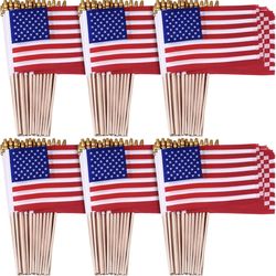 Small American Flags on Sticks, new