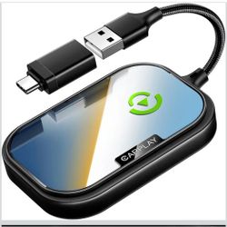 Wireless CarPlay Adapter for Apple iPhone, Converts Factory Wired CarPlay to Wireless CarPlay 2024 Upgrade Plug & Play Auto Connect for Cars from 2015