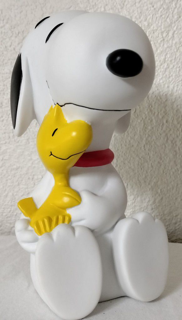PEANUTS : SNOOPY AND WOODSTOCK COIN BANK. VINTAGE. for Sale in
