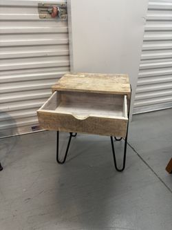 Rustic Nightstand Table